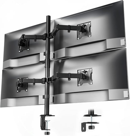 Heavy-Duty Dual Monitor Stand for 17-32", 22 lbs Each