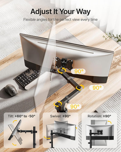Heavy-Duty Dual Monitor Stand for 17-32", 22 lbs Each