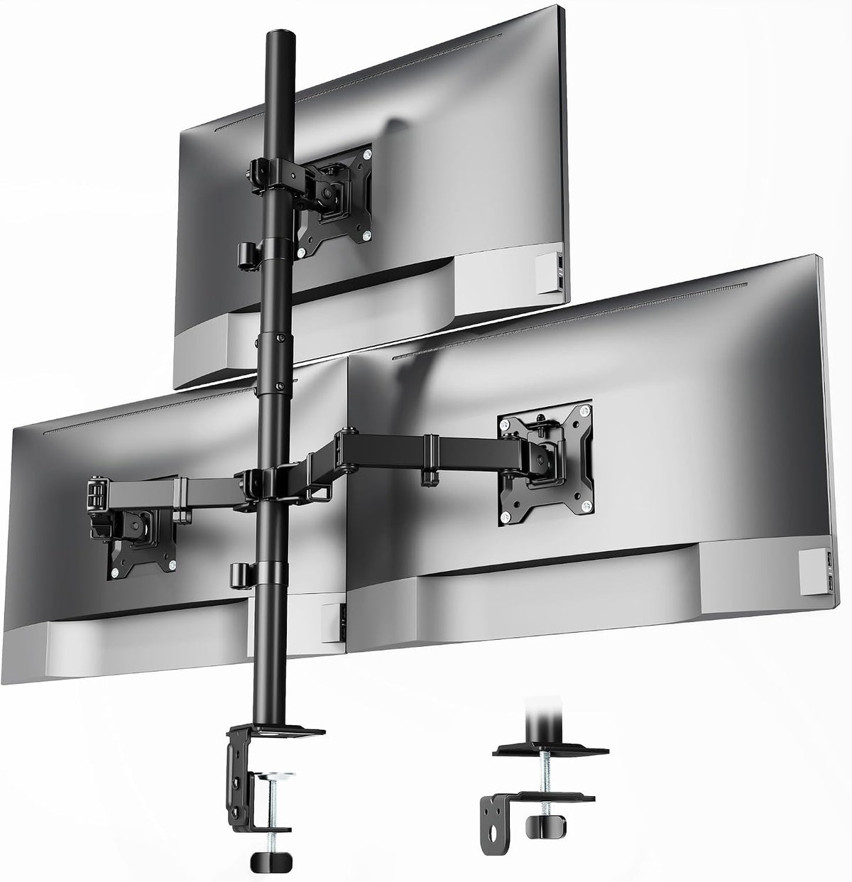 Heavy-Duty Dual Monitor Stand for 17-32", 22 lbs Each