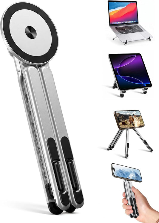 Laptop Stand - Portable Tablet Riser iPad Desk Mount, Silver