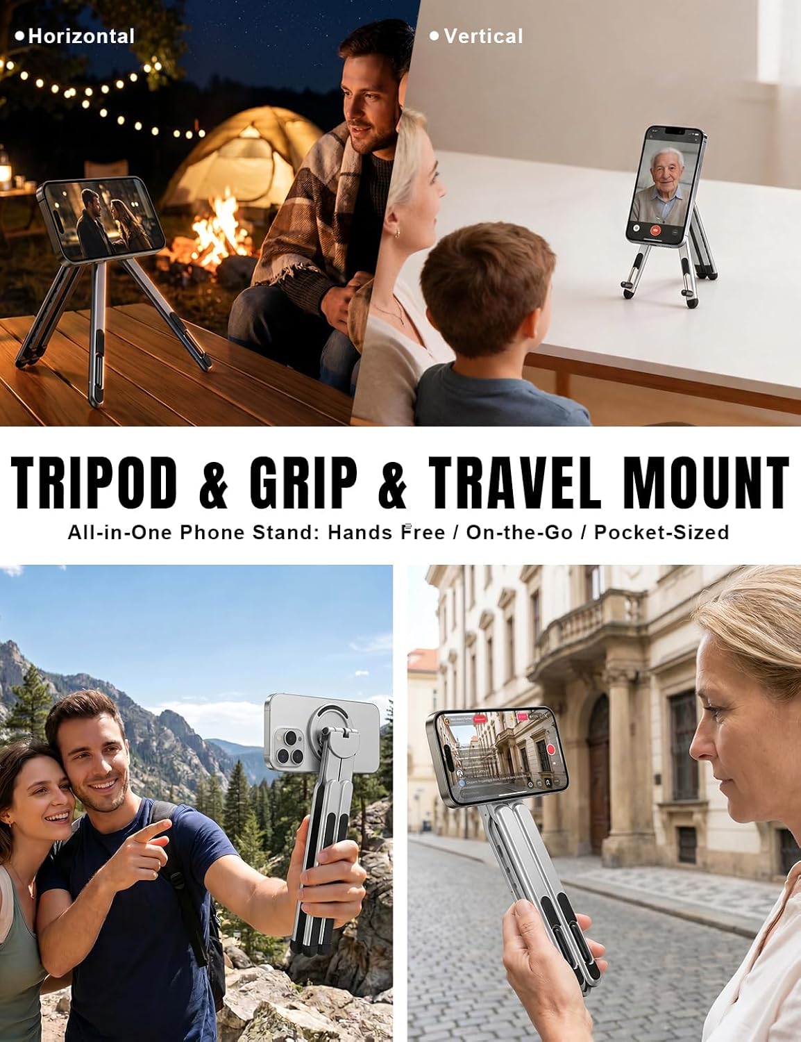 Laptop Stand - Portable Tablet Riser iPad Desk Mount, Silver