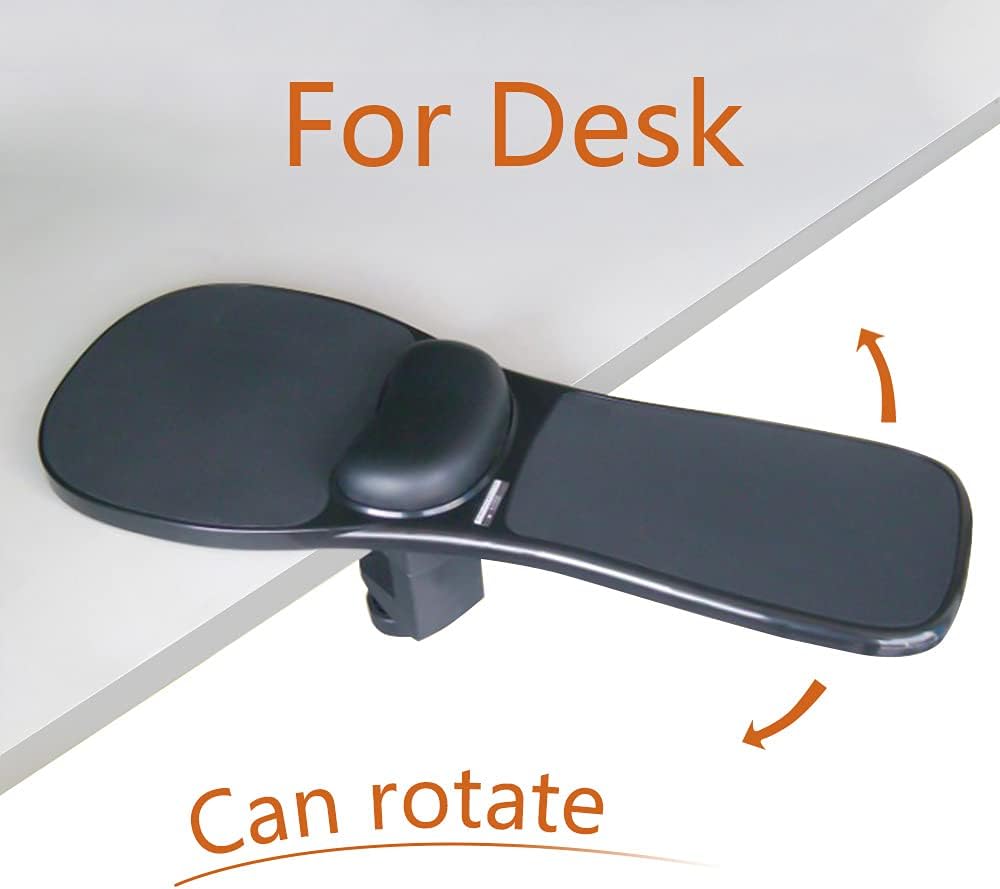 Upgrade Ergonomic Arm Rest Mouse Pads Dual Purpose for Desk and Chairs, Adjustable Armrest Wrist Support Attachment, Gaming Covers for Elbows and Forearms Pressure Relief Office Computer Desk Extender