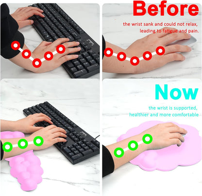 Ergonomic Mouse Wrist Rest Support Cushion for Home & Office Computer