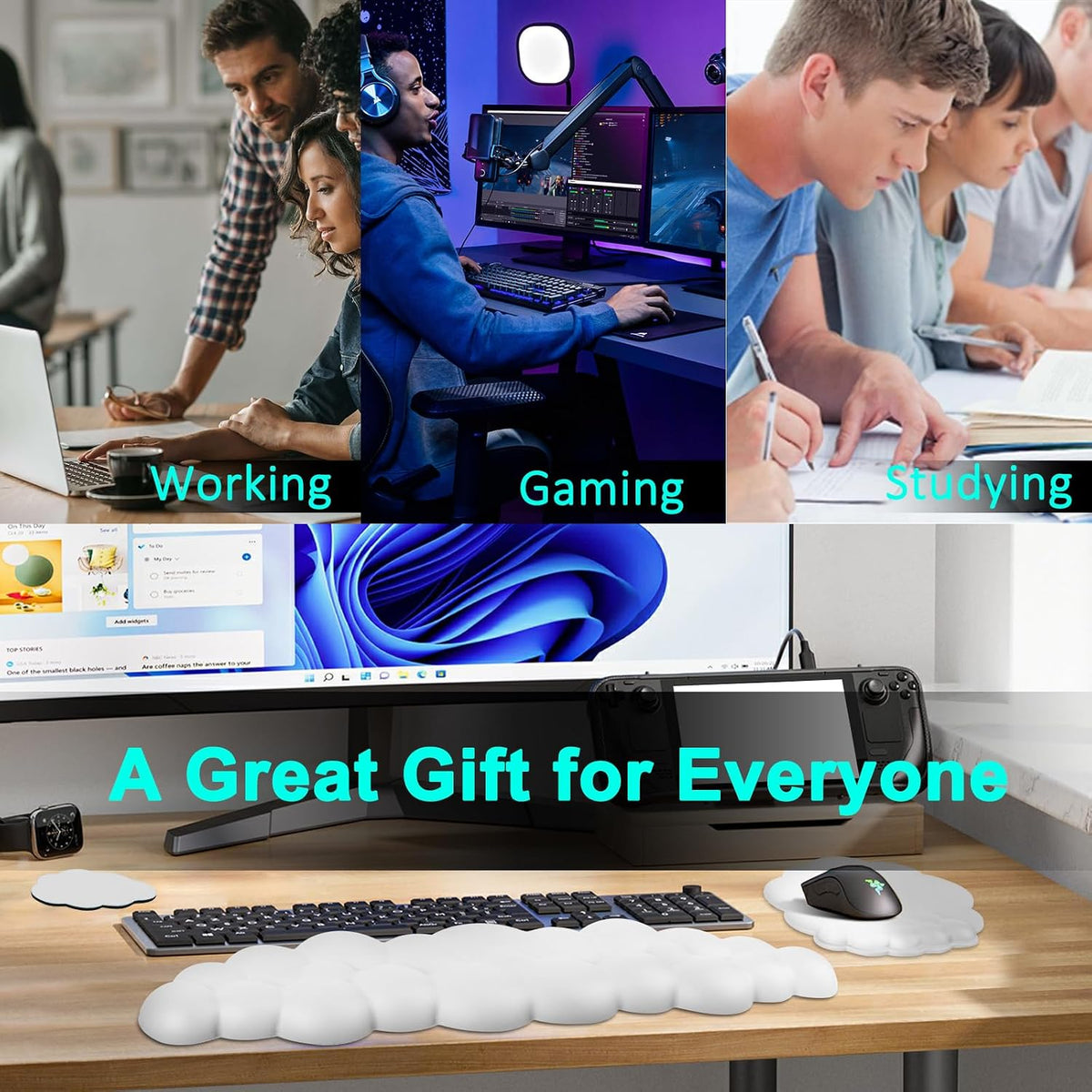 Ergonomic Mouse Wrist Rest Support Cushion for Home & Office Computer