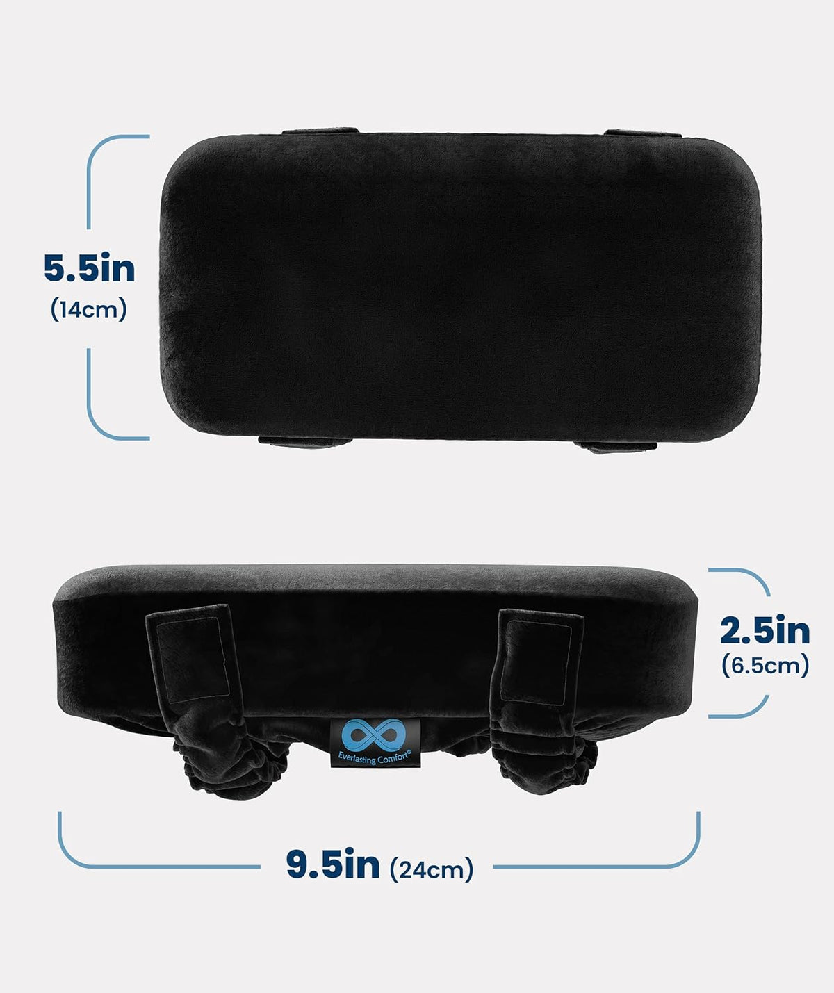 Office Chair & Wheelchair Arm Pads - Memory Foam ArmRest Covers for Desk, Gaming Chair, Arm Pillow Seat Cover Cushions & Protectors to Relieve Pressure for Elbows