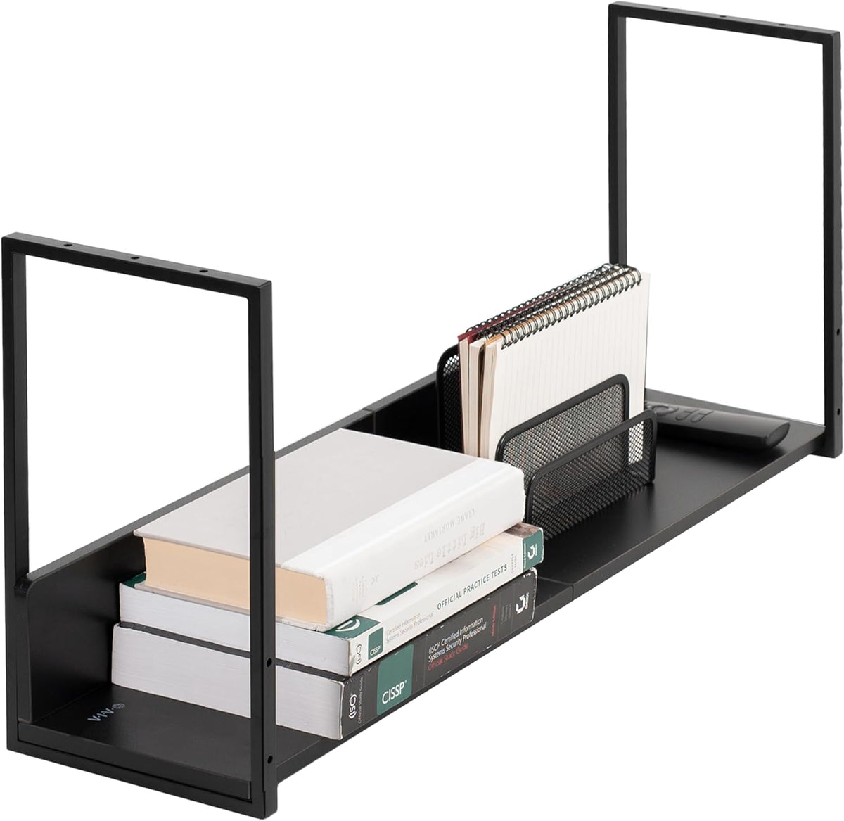 Black Under Desk 30 x 7 in Storage Shelf, DESK-SHELF30-UB