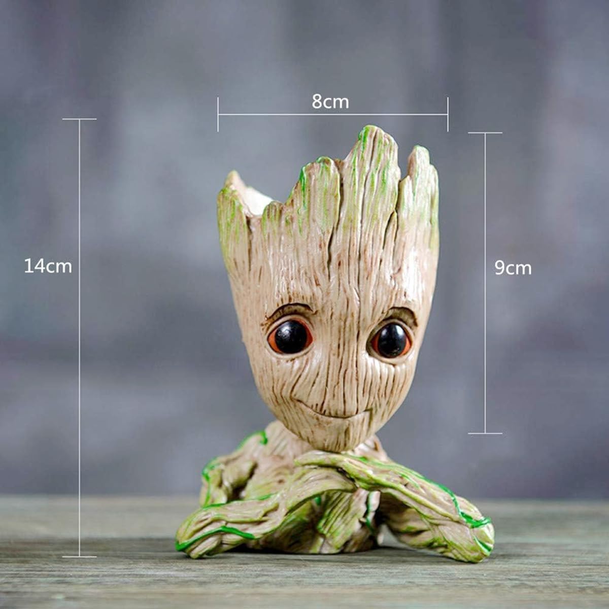 6'' Baby Groot Flowerpot Succulent Planter Pot Pen Holder Cute Desk Decor Garden Home Gift for Friends Kids Indoor Plants