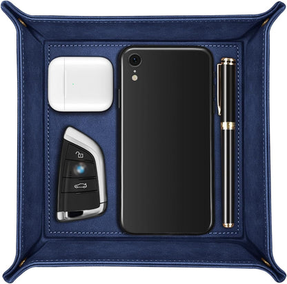 Valet Tray Desktop Storage Organizer Nightstand Caddy Holder