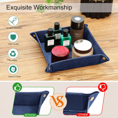 Valet Tray Desktop Storage Organizer Nightstand Caddy Holder