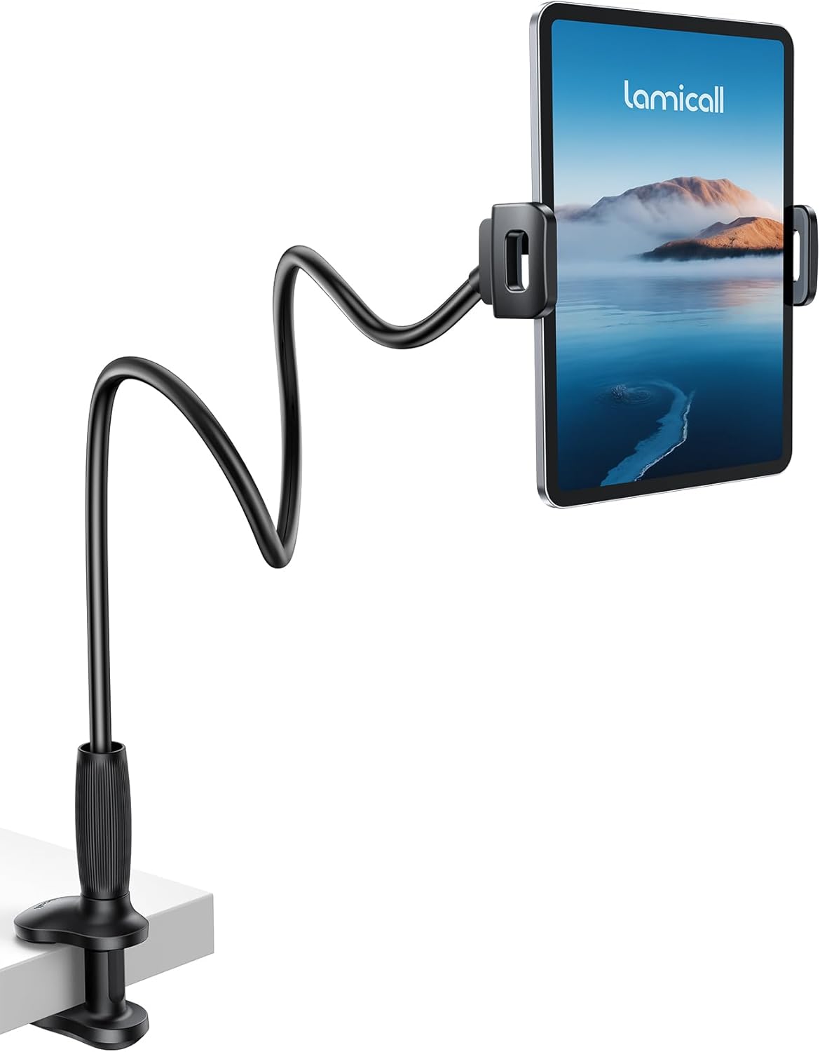 Gooseneck Tablet Holder for Bed, Unique Tapered Flexible Arm