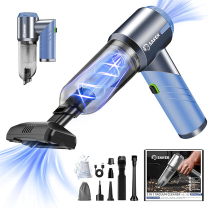 Handheld Car Vacuum Portable Cordless17000Pa HL132 Black
