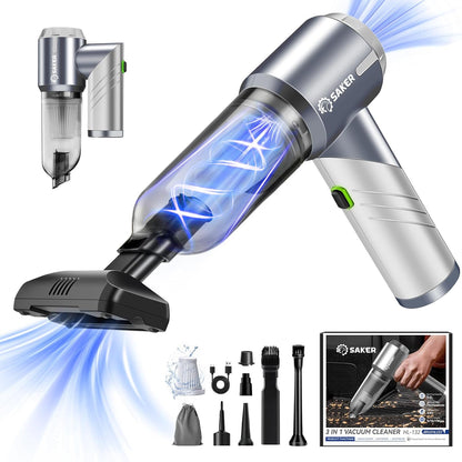 Handheld Car Vacuum Portable Cordless17000Pa HL132 Black