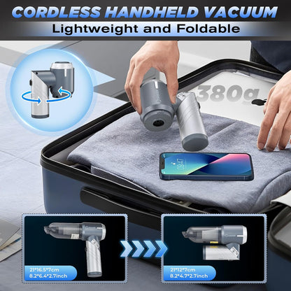 Handheld Car Vacuum Portable Cordless17000Pa HL132 Black