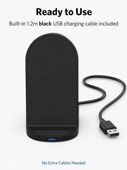 15W Fast Wireless Charger Wireless Phone Charger Stand Compatible with Apple iPhone 14 13 12/12 Pro Max/ 11Pro/11Pro Max, Compatible with Samsung Galaxy S22 S21 S20 (Rose Gold)