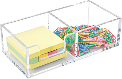 4x6 Acrylic Memo Holder, Clear Desk Notepad Holder For Note Pads