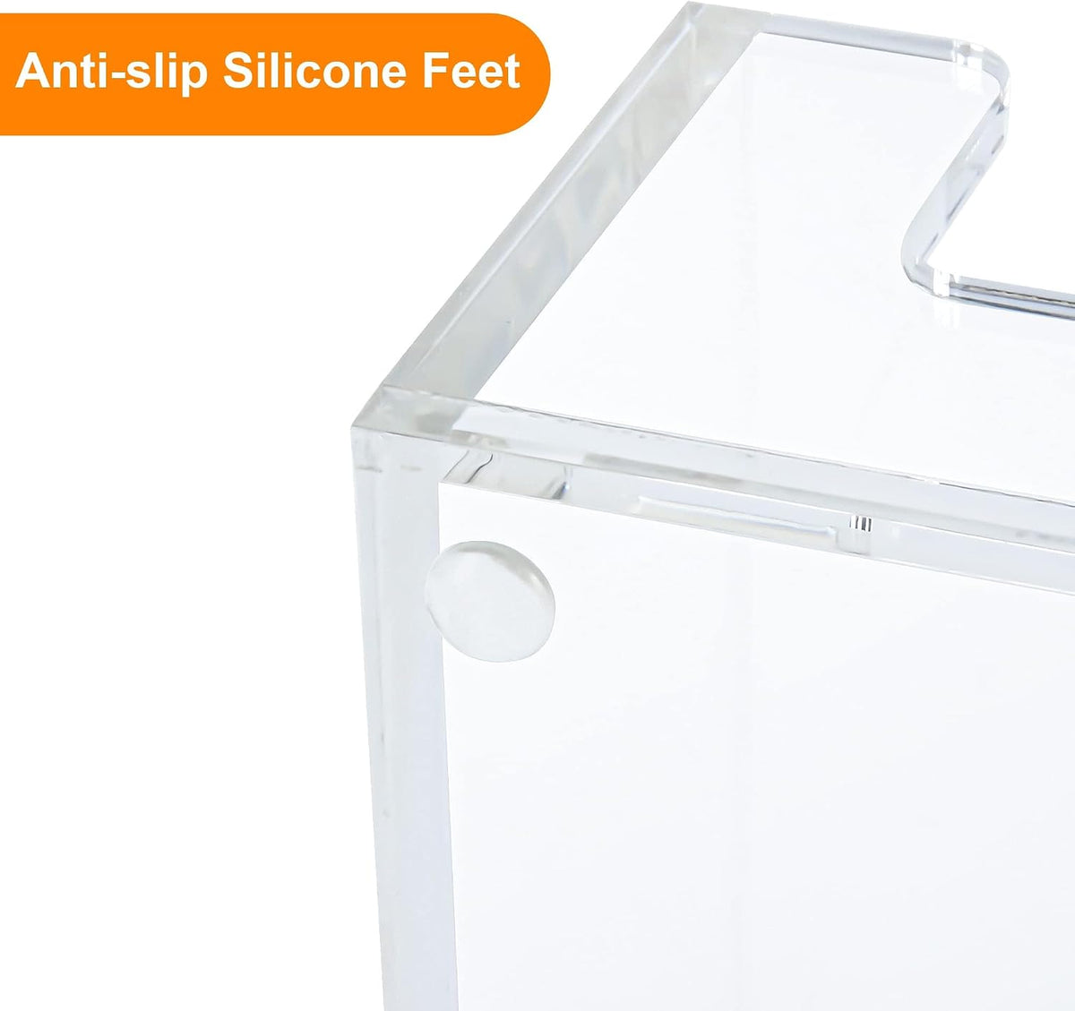 4x6 Acrylic Memo Holder, Clear Desk Notepad Holder For Note Pads
