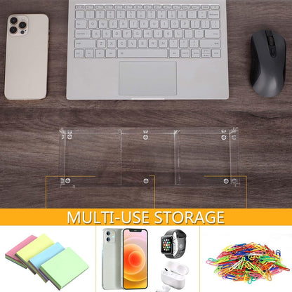 4x6 Acrylic Memo Holder, Clear Desk Notepad Holder For Note Pads