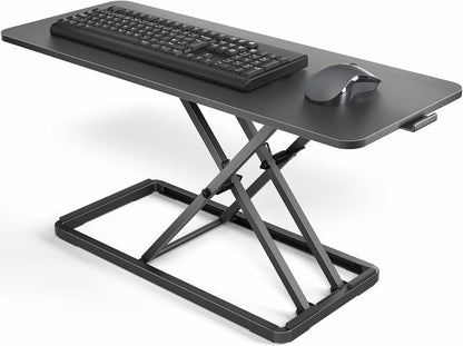 Black 24 in Single Top Keyboard and Mouse Riser, DESK-V024A