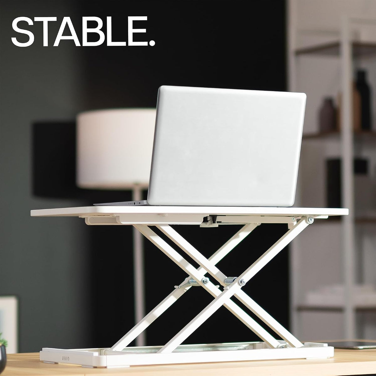 Black 24 in Single Top Keyboard and Mouse Riser, DESK-V024A