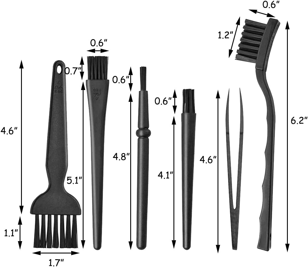 6 Pcs Cleaning Brushes for Small Spaces, Small Brushes for Cleaning
