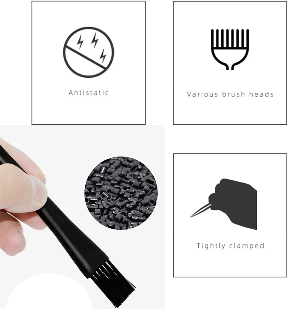 6 Pcs Cleaning Brushes for Small Spaces, Small Brushes for Cleaning