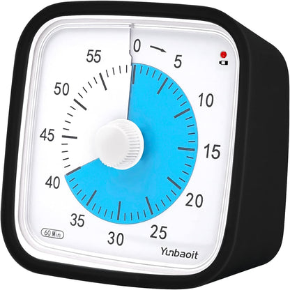Rainbow Visual Timer for Kids, 60-min Countdown Timer, Blue
