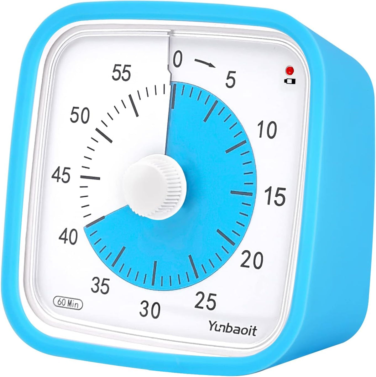 Rainbow Visual Timer for Kids, 60-min Countdown Timer, Blue