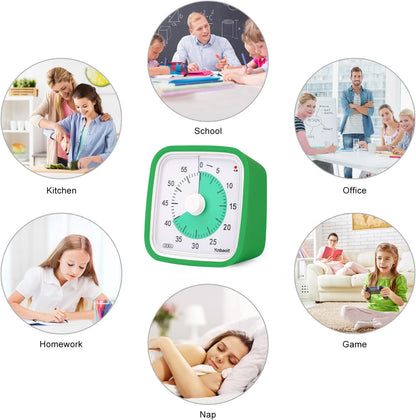 Rainbow Visual Timer for Kids, 60-min Countdown Timer, Blue