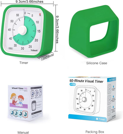 Rainbow Visual Timer for Kids, 60-min Countdown Timer, Blue