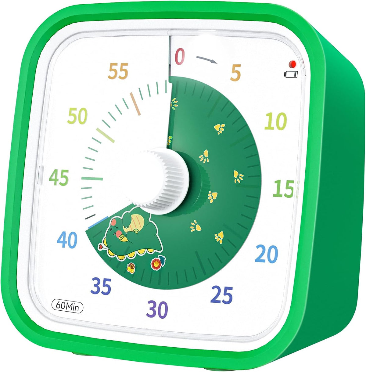 Rainbow Visual Timer for Kids, 60-min Countdown Timer, Blue