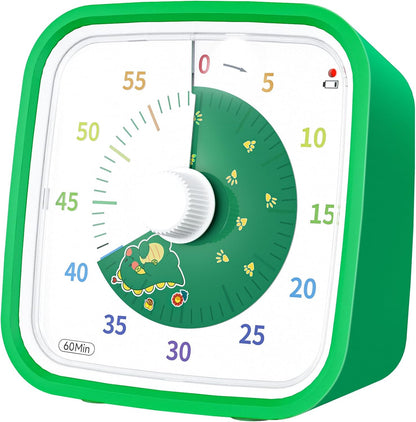 Rainbow Visual Timer for Kids, 60-min Countdown Timer, Blue