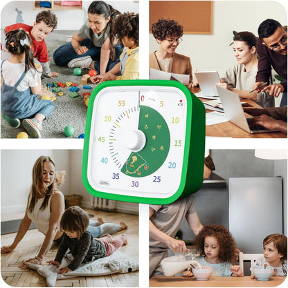 Rainbow Visual Timer for Kids, 60-min Countdown Timer, Blue