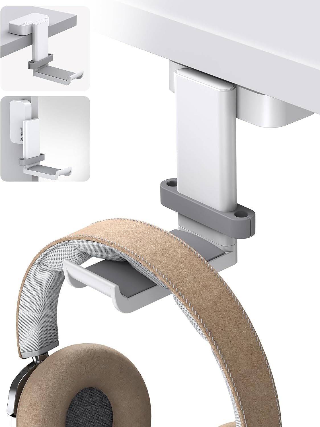 Headphone Stand Adhesive Rotatable Headset Earphone Hanger Hook