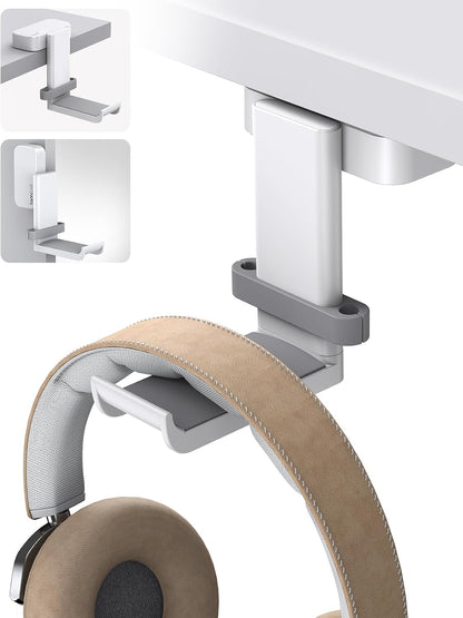 Headphone Stand Adhesive Rotatable Headset Earphone Hanger Hook