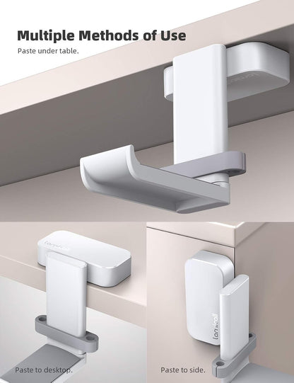 Headphone Stand Adhesive Rotatable Headset Earphone Hanger Hook