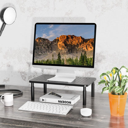 Desk File Organizer, 4 Tier Desktop Paper Letter Tray Organizer with Drawer and 2 Pen Holders, Office Desk Accessories & Workspace Organizers for Office, Home Supplies(DO005DH-B), 1 Pack, Black