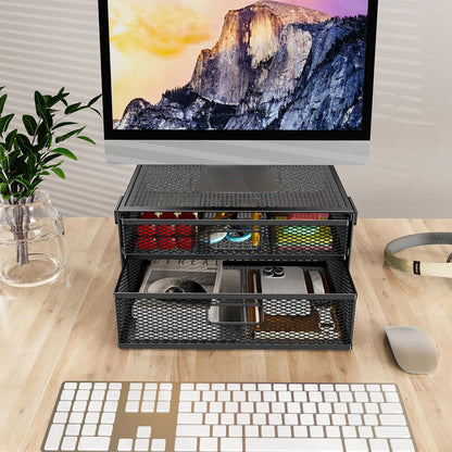 Under Desk Drawer Organizer No Drilling Under Desk Storage Drawer Organizer Metal Under Desk Drawer Suitable for Home and Office(13 Inch)