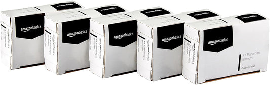 No. 1 Paper Clips, Smooth, 1000 Count (10 Pack of 100), Silver