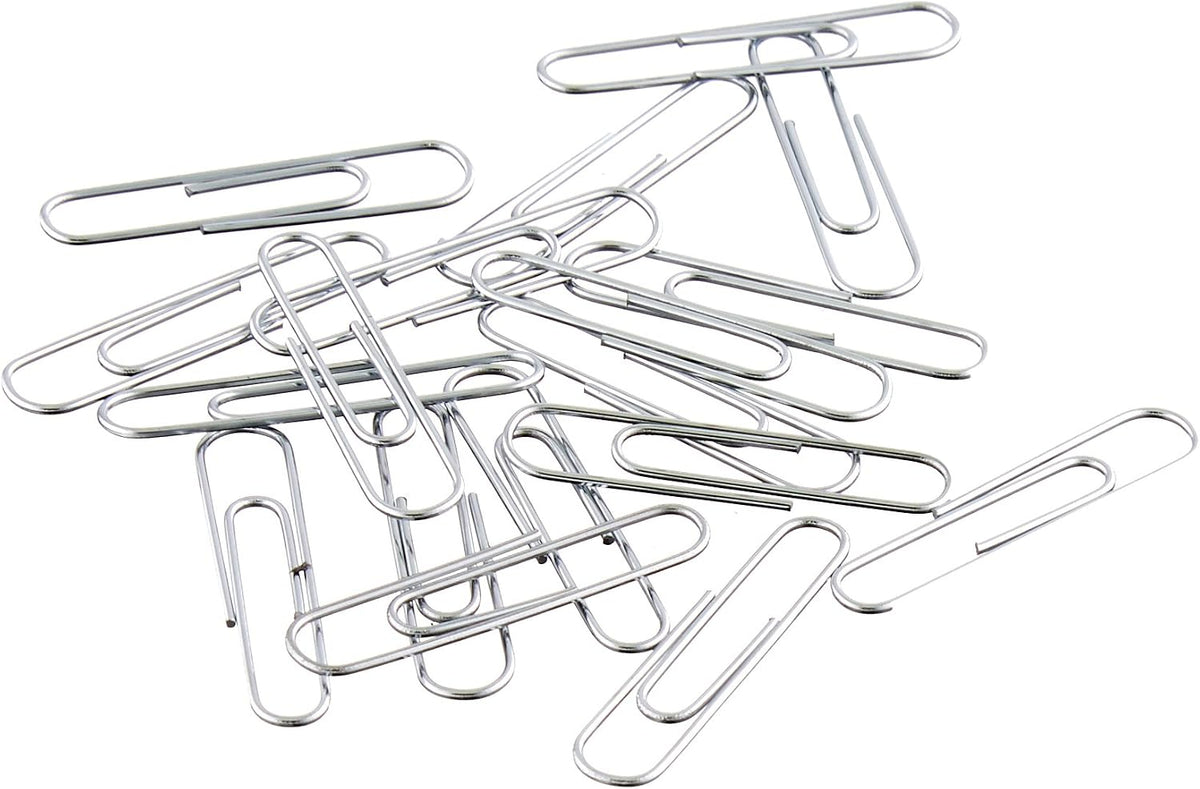 No. 1 Paper Clips, Smooth, 1000 Count (10 Pack of 100), Silver