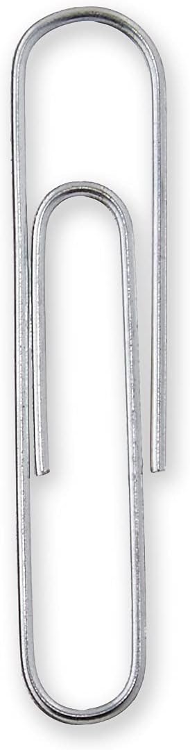 No. 1 Paper Clips, Smooth, 1000 Count (10 Pack of 100), Silver