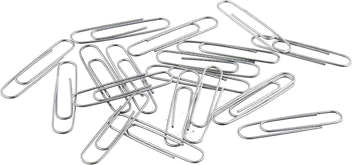 No. 1 Paper Clips, Smooth, 1000 Count (10 Pack of 100), Silver