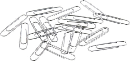 No. 1 Paper Clips, Smooth, 1000 Count (10 Pack of 100), Silver