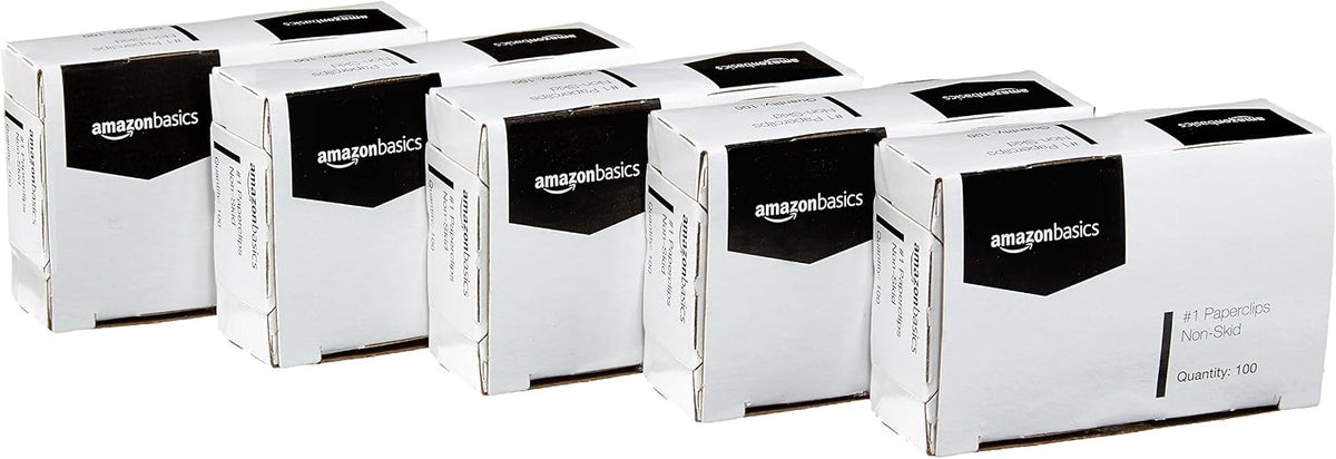 No. 1 Paper Clips, Smooth, 1000 Count (10 Pack of 100), Silver