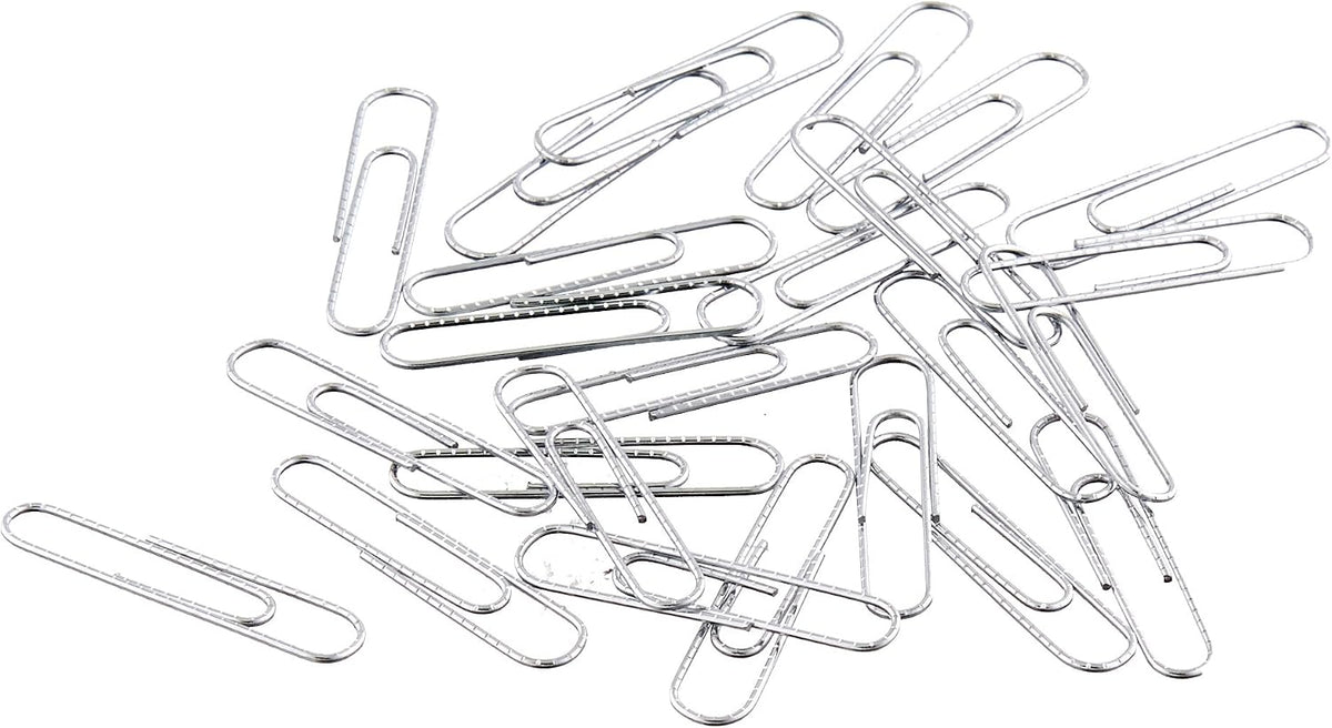 No. 1 Paper Clips, Smooth, 1000 Count (10 Pack of 100), Silver