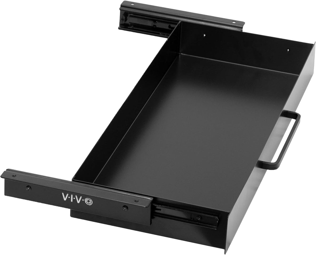Black 22 x 9 inch Under Desk Storage Drawer, DESK-DR22H-B