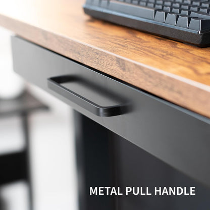 Black 22 x 9 inch Under Desk Storage Drawer, DESK-DR22H-B