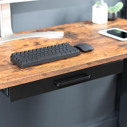 Black 22 x 9 inch Under Desk Storage Drawer, DESK-DR22H-B