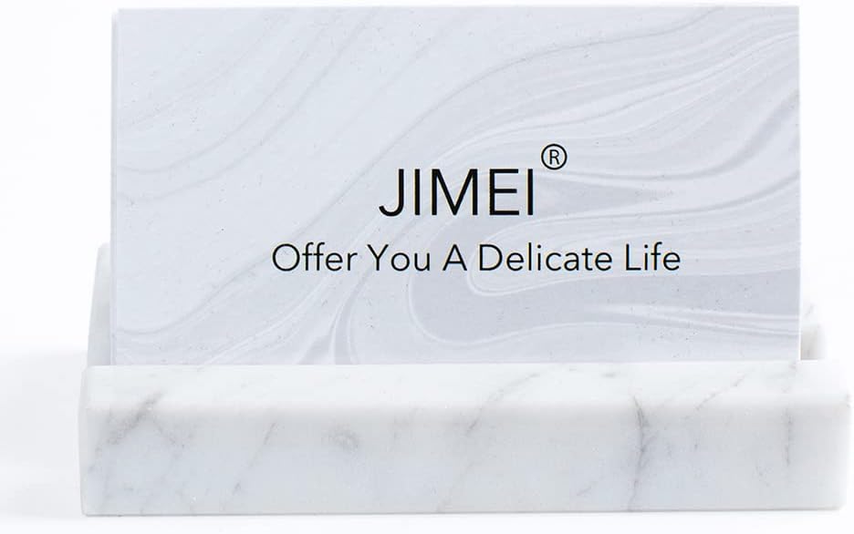 Business Card Holder for Desk Organizer Stand 25 Cards Display
