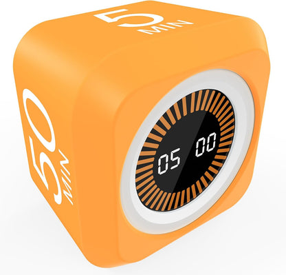 Rotating Cube Countdown Visual Timer 5, 25, 10 50 Minutes Preset