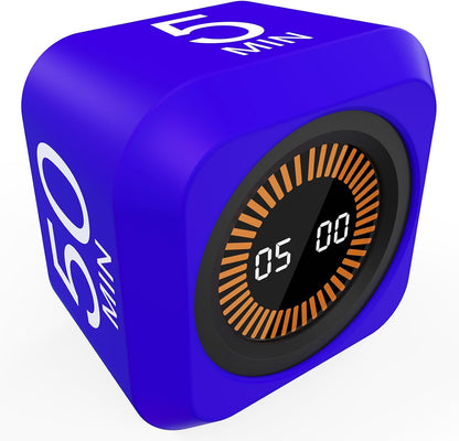 Rotating Cube Countdown Visual Timer 5, 25, 10 50 Minutes Preset
